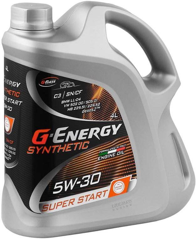 Масло G-Energy Synthetic Super Start 5W-30, 4л