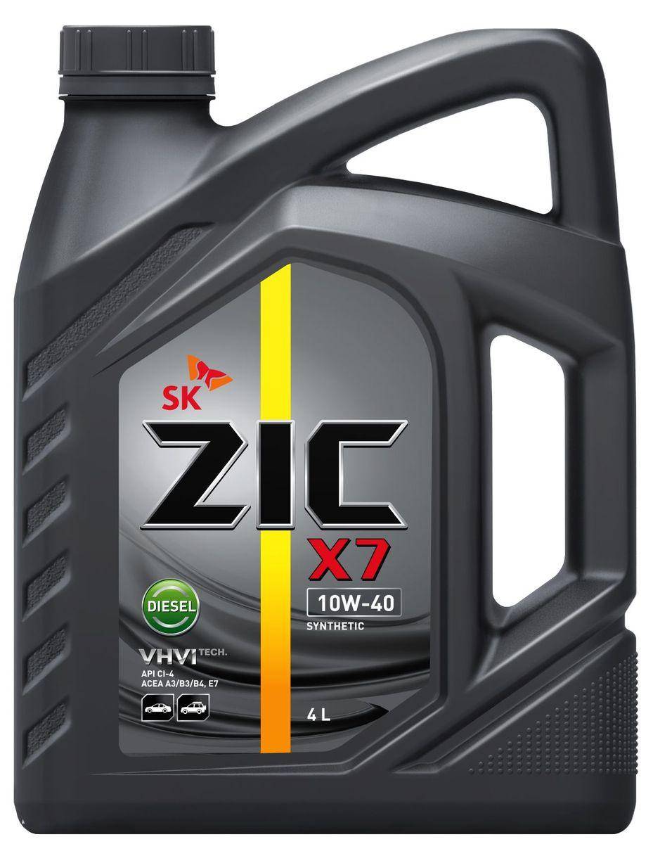 Масло ZIC X7 Diesel 10W40 CI-4/SL, B3/B4/E7 4л 