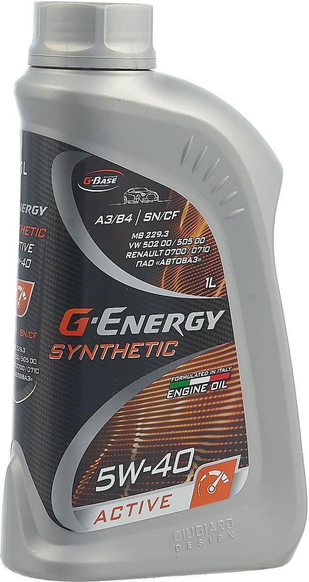 Масло G-Energy Synthetic Active 5W-40, 1л/0,855кг