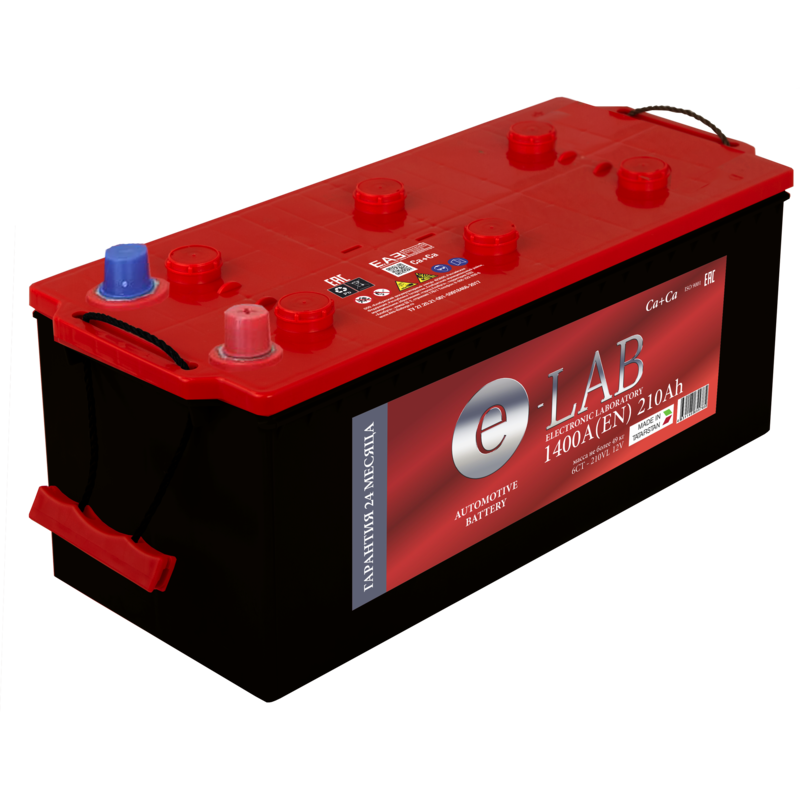 АКБ Elab 6CT-210R, болт (монолитные клеммы)