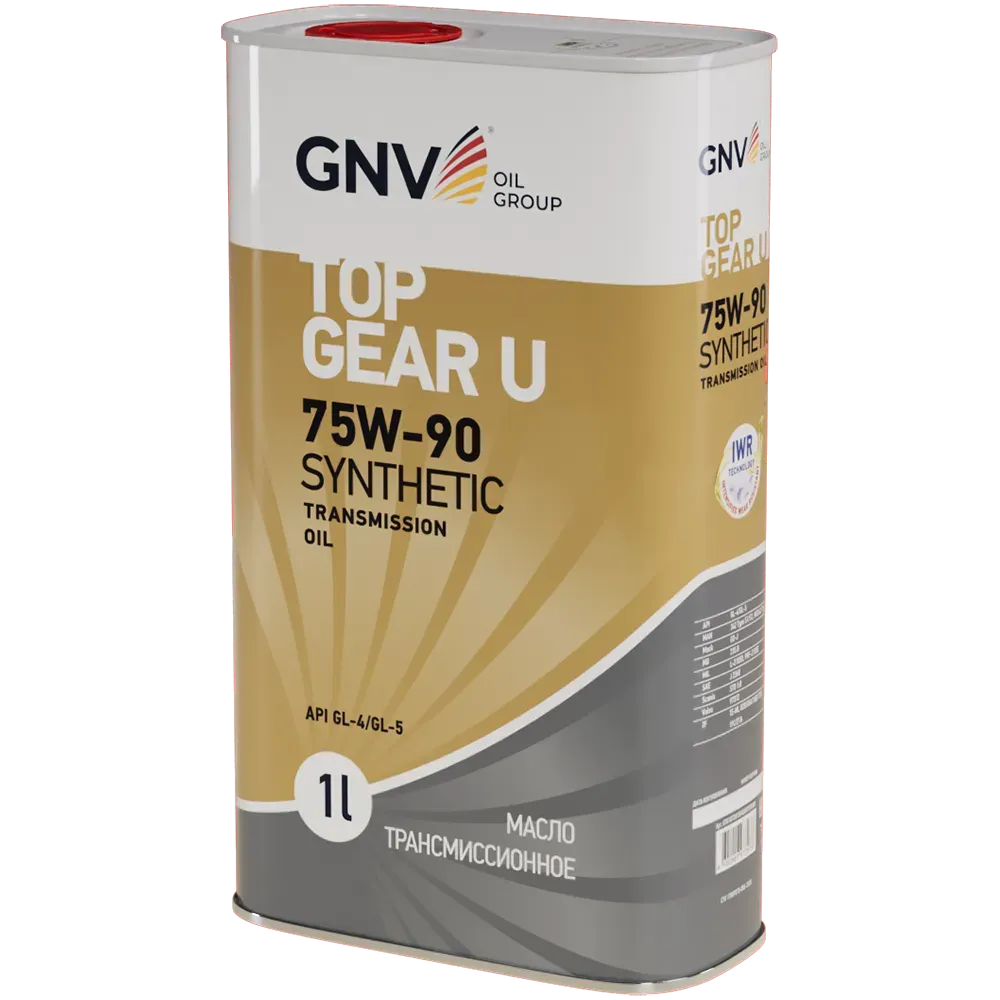 Трансмиссионное масло GNV Top Gear U Synthetic 75W90 GL-4/5 1 л