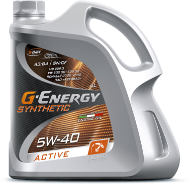 Масло G-Energy Synthetic Active 5W-40, 4л/3,420кг